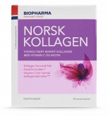 Гидролизованный морской коллаген с витамином С и биотином, Biopharma Norsk Kollagen 25 пакетов-саше