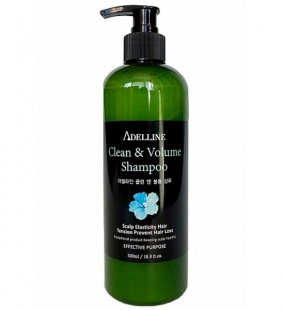 Шампунь против выпадения волос Clean&Volume, Adelline, 500мл