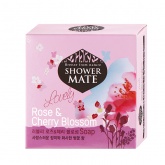 Мыло косметическое Роза и вишневый цвет 100г, Shower Mate