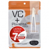 Маска с плацентой и витамином C (Placenta+) JAPAN GALS